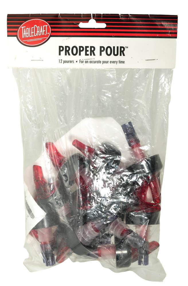 Black Collar 1-1/8 Oz. Posi-Pourer III With Purple Tube/Clear Spout