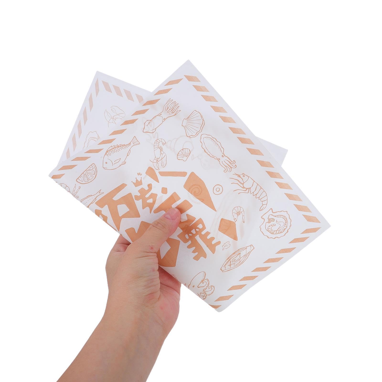 Abaodam 500 Feuilles de Papier Sulfurisé Alimentaire Anti-huile pour Cuisson Four et Service Traiteur, Surface Lisse et Nettoyage Facile, pour Tacos et Paniers