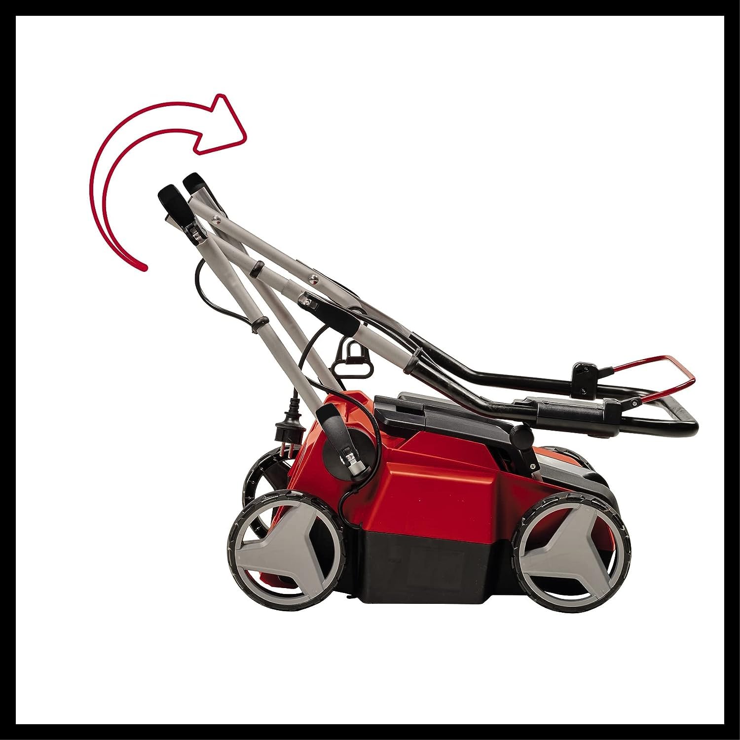 Einhell Scarificateur-aérateur électrique GE-SA 1435/1 (1 400 W, Largeur de Travail 35 cm, Profondeur réglable sur 4 Niveaux, bac collecteur 28 L)