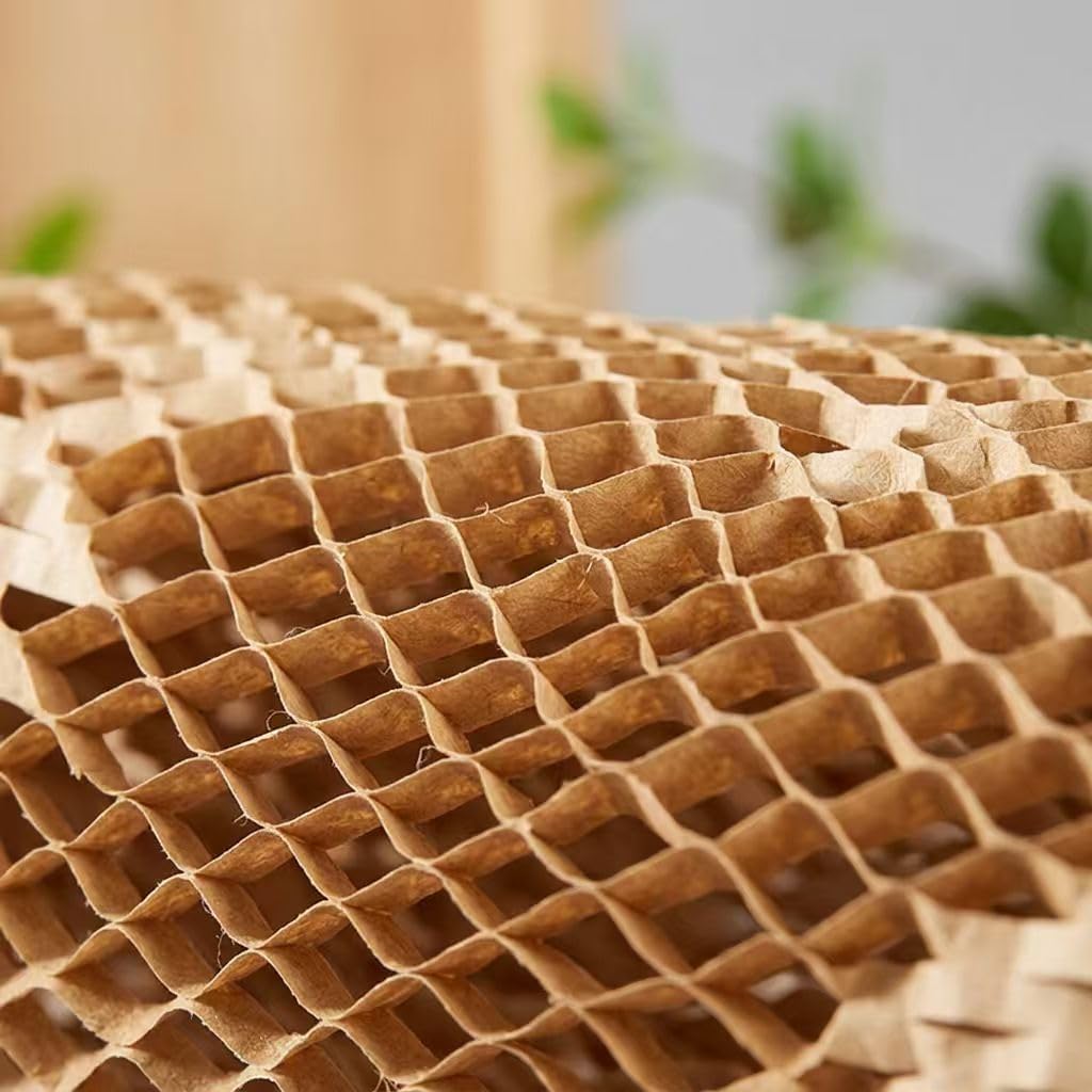 Honeycomb Packing Paper 20"x295' Eco-Friendly for Moving Recyclable Bubble Cushioning Wrap Roll Gift Packing Supplies Bubble Paper Wrapping Protective Roll