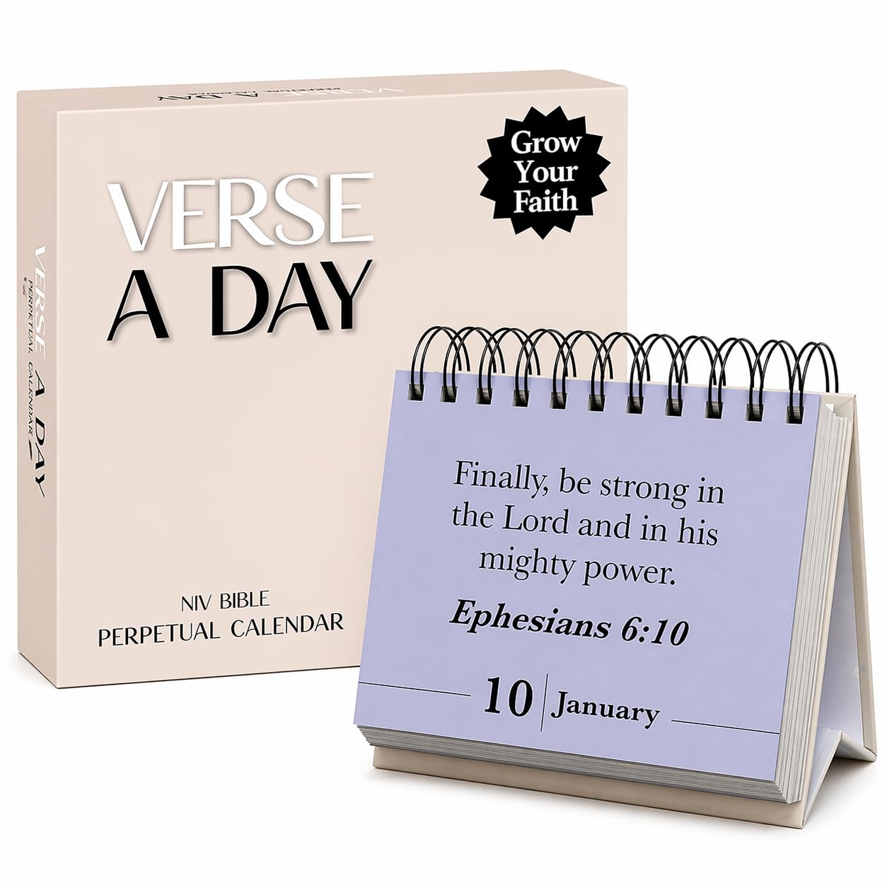 Hannah Faith Religious Perpetual Calendar (Bible Verse Calendar) — image 1