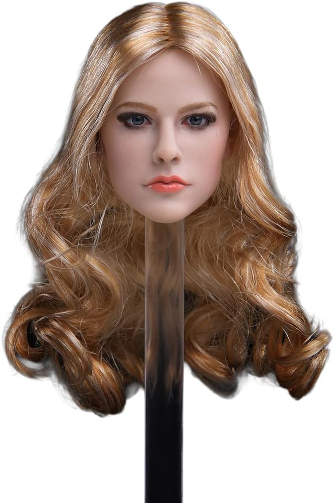 Amazon.co.jp: 1/6スケール女性の頭彫り、美人ヨーロッパ人の