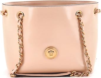 Pre-Loved Medusa Icon Chain Tote Leather Mini, Pink