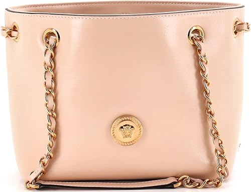 Pre-Loved Medusa Icon Chain Tote Leather Mini, Pink