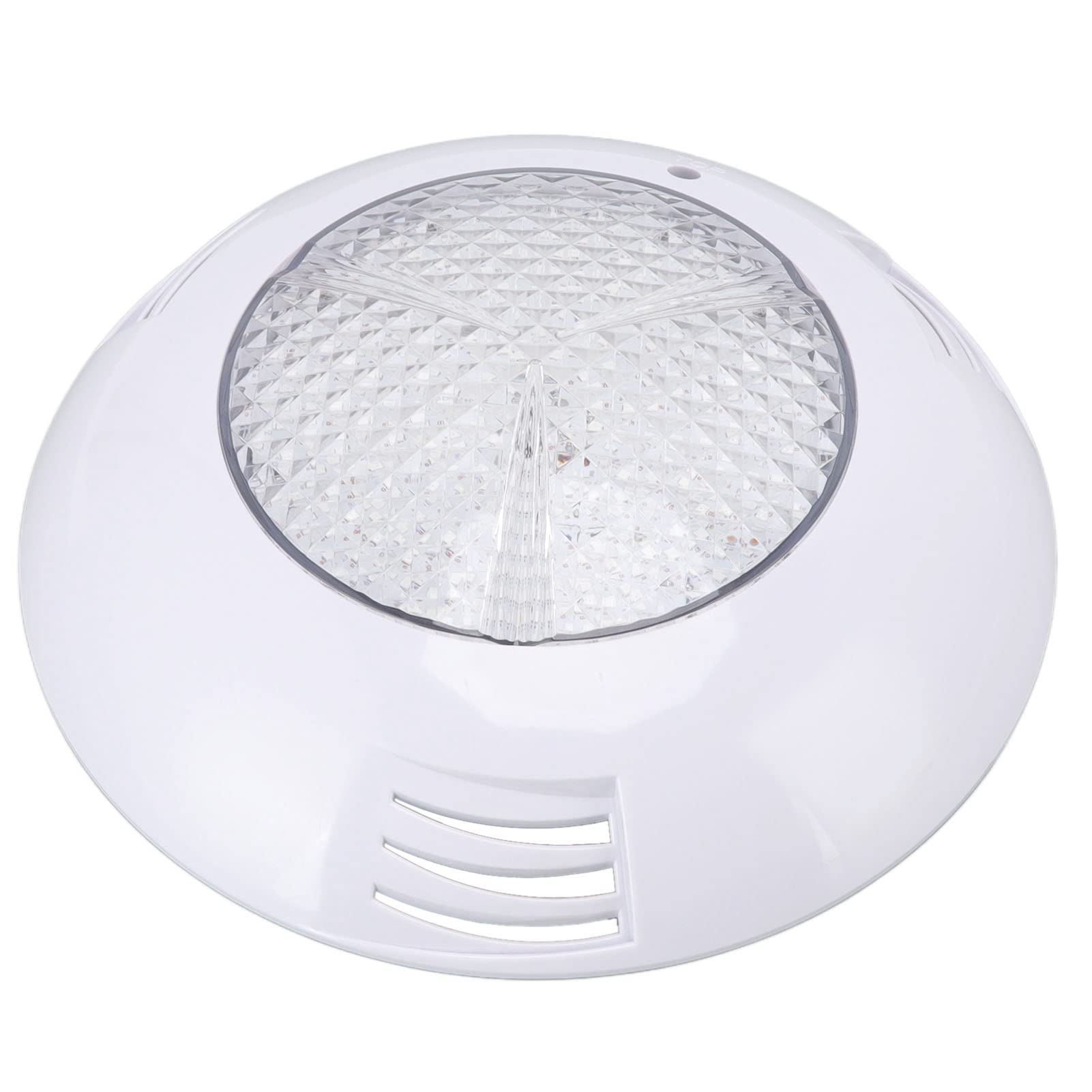 Fafeicy Oświetlenie Basenowe LED AC12V Światło Basenowe RGB 25W ABS PC IP68 Wodoodporne Zdalne Sterowanie Podwodne światło do Basenów Akwaria o Wysokiej Przepuszczalności Długa żywotność (25W)