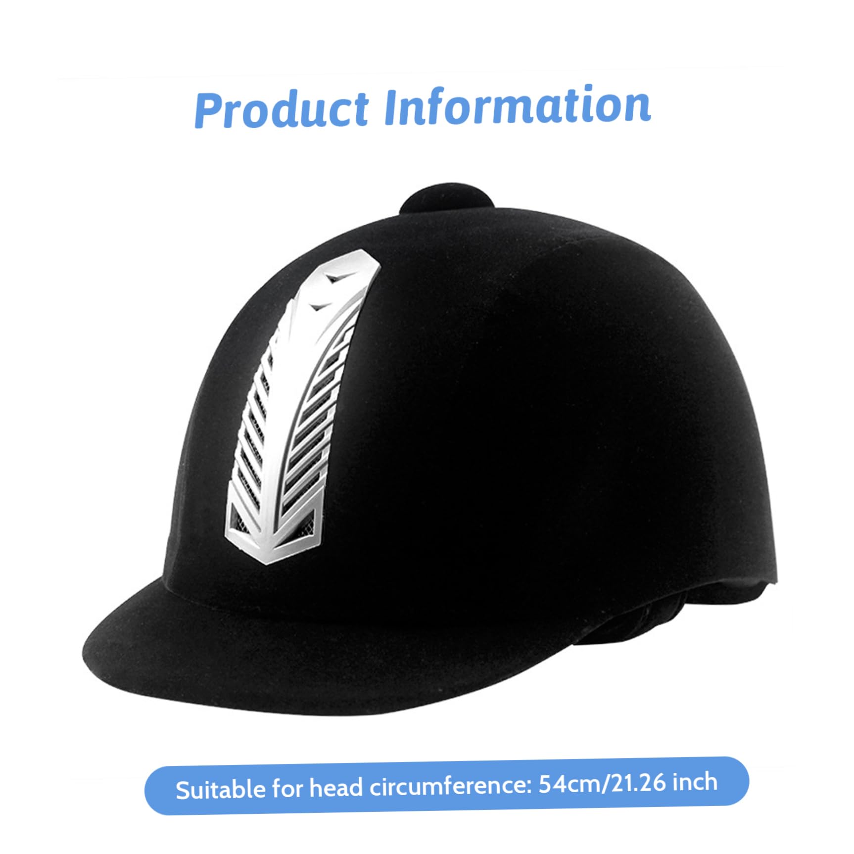 Casco da Equitazione, Cappello da Equitazione con Imbottitura Morbida e Traspirante con Cinturino Regolabile, Cappelli e caschi da anticollisione di Sicurezza per Donne Uomini per l'uso