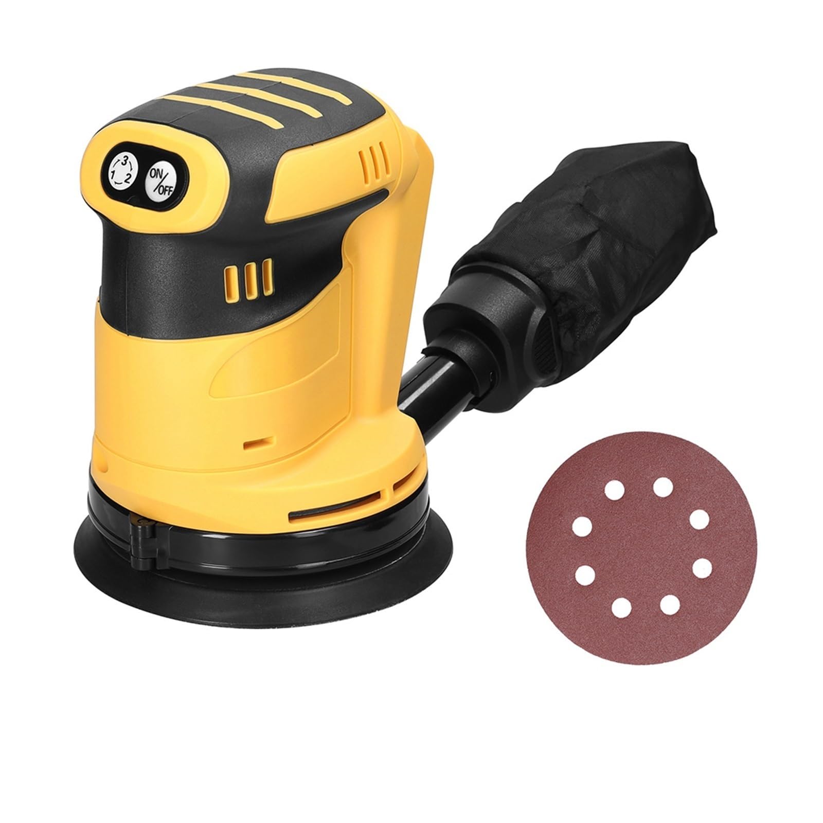 Polerka, 125mm Szczotka/silnik Bezszczotkowy Akumulatorowa Szlifierka Oscylacyjna Drewno Metalowa Do Polerowania Woskiem Akumulatora 20V(Brushless no battery)