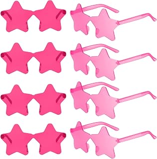 8Pcs Star Sunglasses for Women Bachelorette Sunglasses Star Party Favors Halloween Sunglasses Disco Glasses