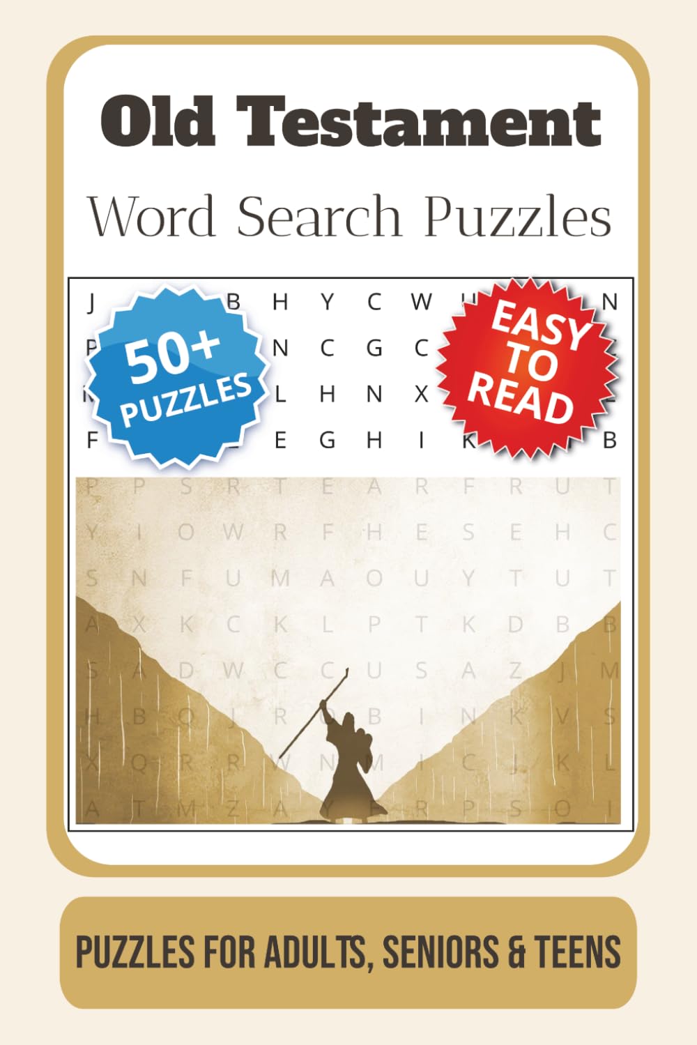 Old Testament Word Search Puzzle Book: Word Searches with Easy to Read Print about Old Testament, Scripture, Prophets, and More | 6x9 inches, 110 ... … Gift for Vacations, Holidays and Free Times