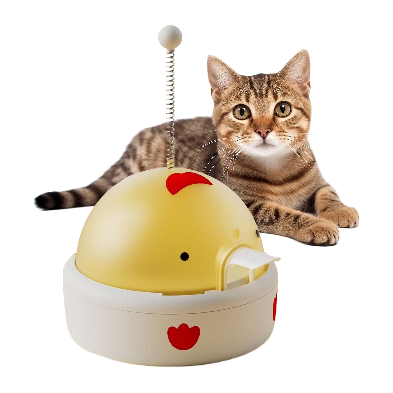 Jeu électronique interactif pour chaton stimulant avec puzzle distributeur de croquettes