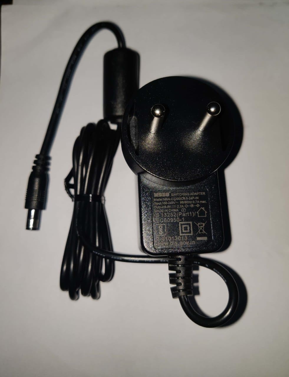 Fertilizer Gl11 Pos Machine Supported Charger With Cable (9V 2.2 Amp) Original (Black), Charging Adapter, DC, Black - Image 3 thumbnail