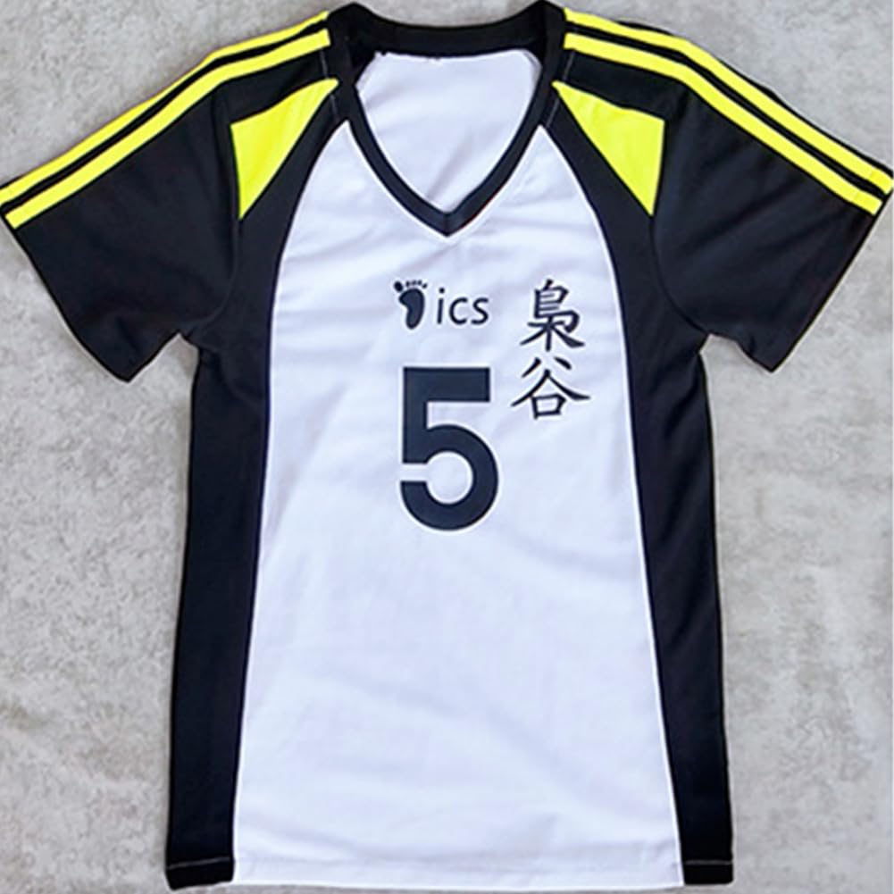 Haikyuu T-shirt Fukurodani Academy Volleyball Jersey Kotaro Bokuto/Akaashi Keiji T-shirt à manches courtes + short Anime Game Suitset