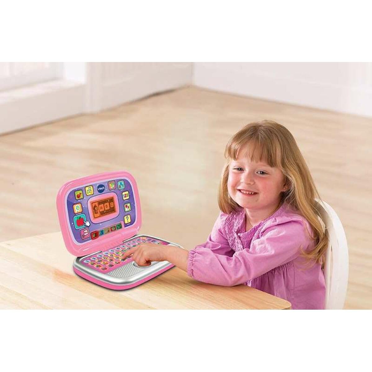 VTech - Diverpink PC, Ordenador Infantil Educativo para niños +3 años, Versión ESP