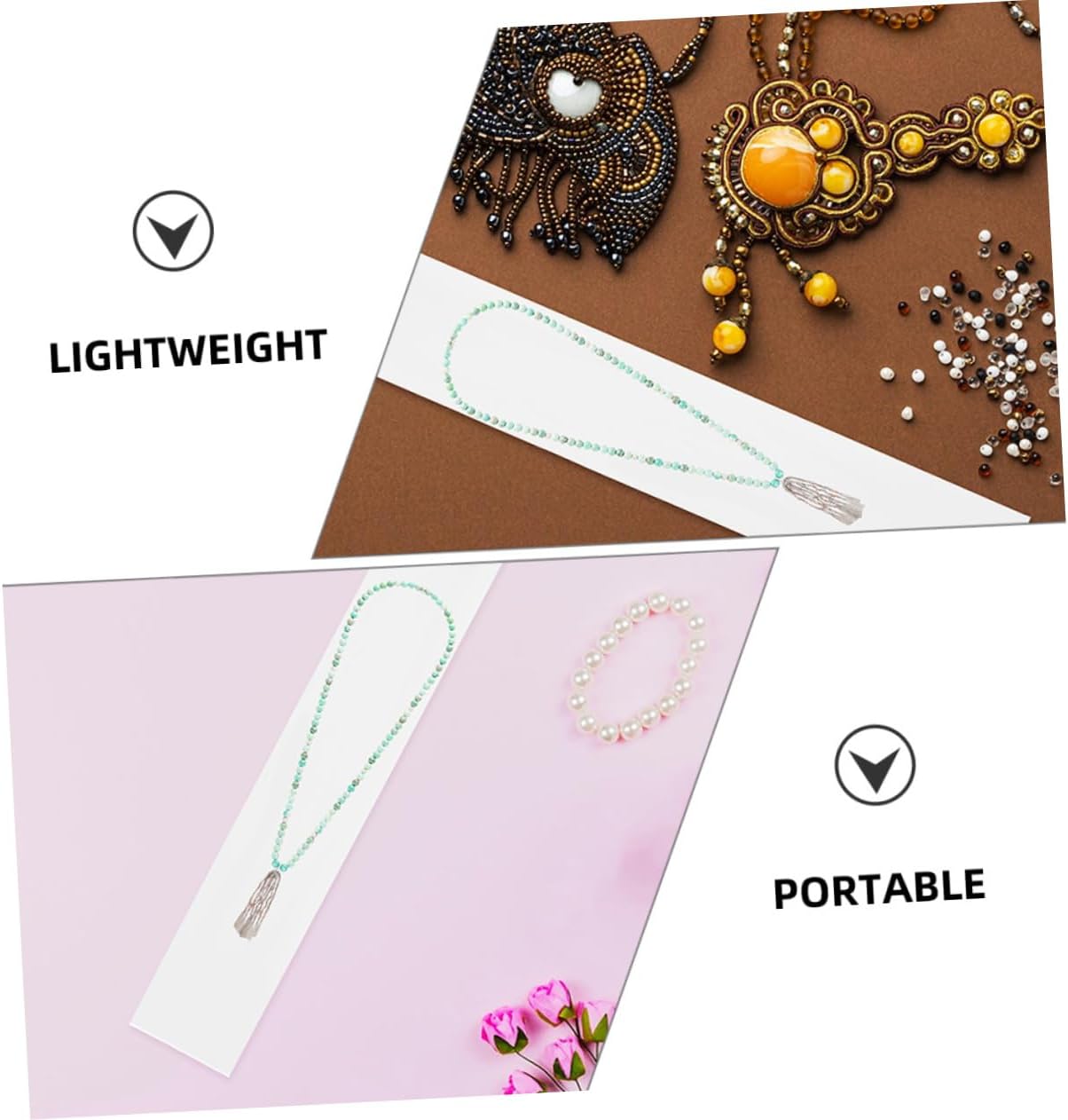 Housoutil 400pcs Jewelry Bags Necklace Bracelet Storage Display Pouches Cards for Packaging Earring Organizer