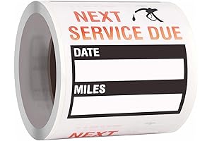 Oil Change Stickers: Keep Track of Vehicle Maintenance