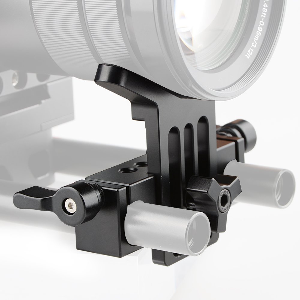 CAMVATE Kamera Lens Support 15 mm Rod Clamp Schiene Block for DSLR Rig Rod Träger schiene System