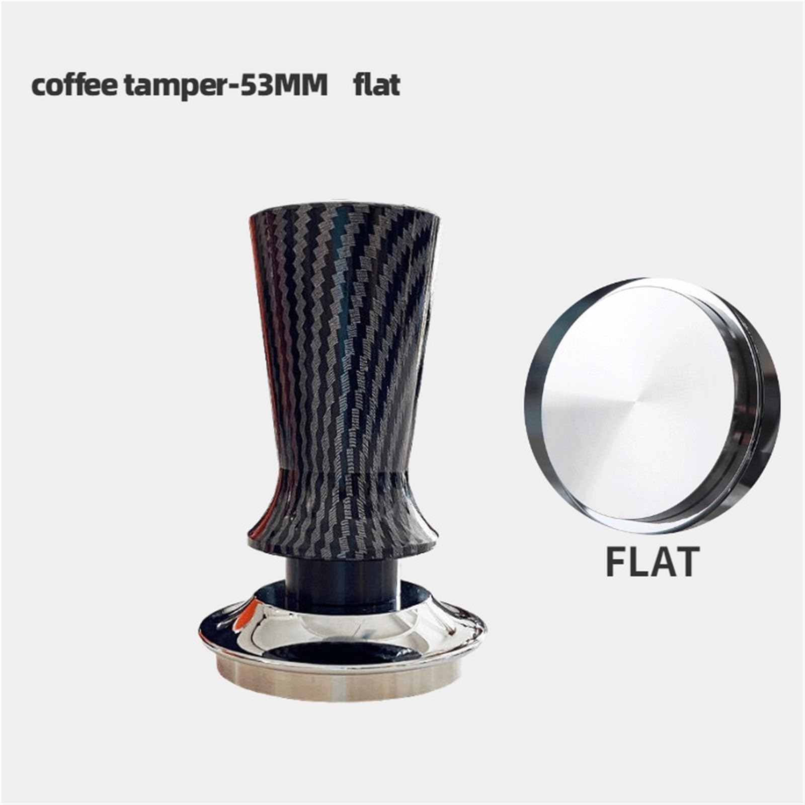 Compatible con BEARR Espresso Coffee Tamper Profundidad ajustable calibrada(53MM Flat)
