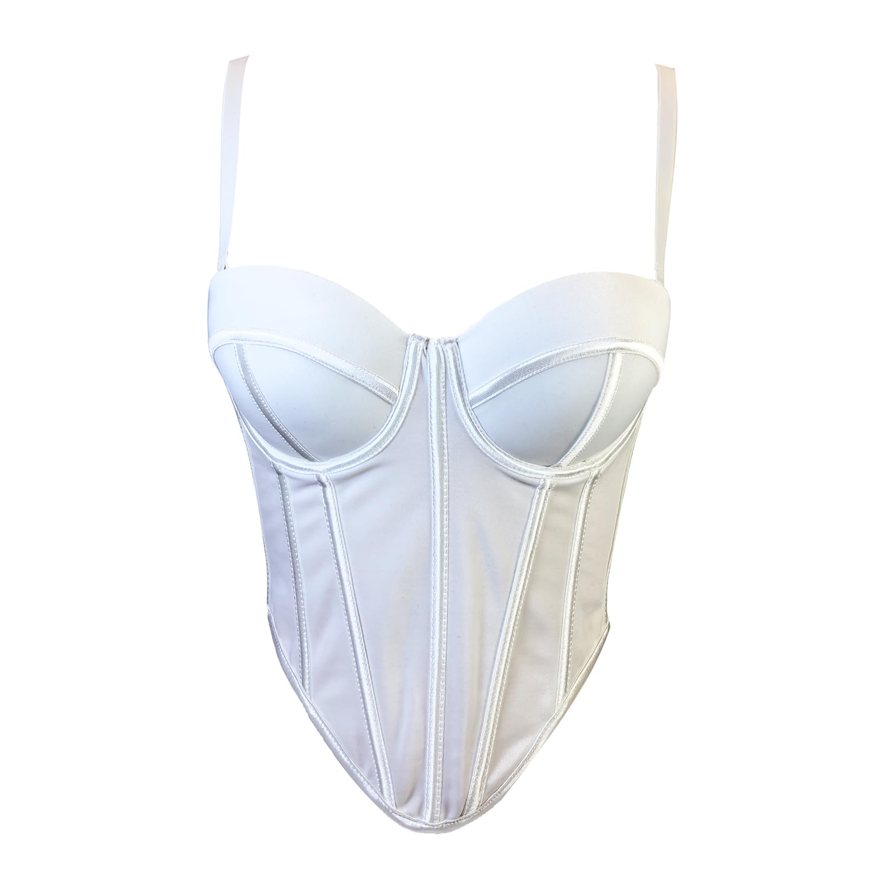 Bustino da donna con reggiseno corto con spalline alla moda per feste Clubwear reggiseno slim gilet costume
