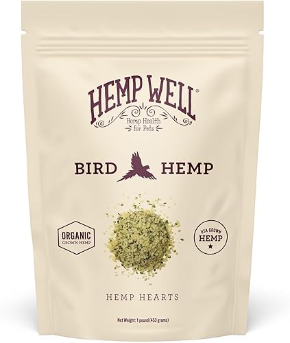 Hemp Well Corazones de cáñamo orgánico Reduce el desplome de plumas, promueve la relajación, el apoyo inmunológico, de origen orgánico, cultivado