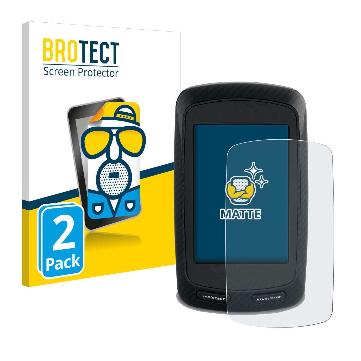 BROTECT Matte Entspiegelungs-Schutzfolie Für Garmin Edge 810 (2 Stück) – Anti-Reflex, Anti-Fingerprint