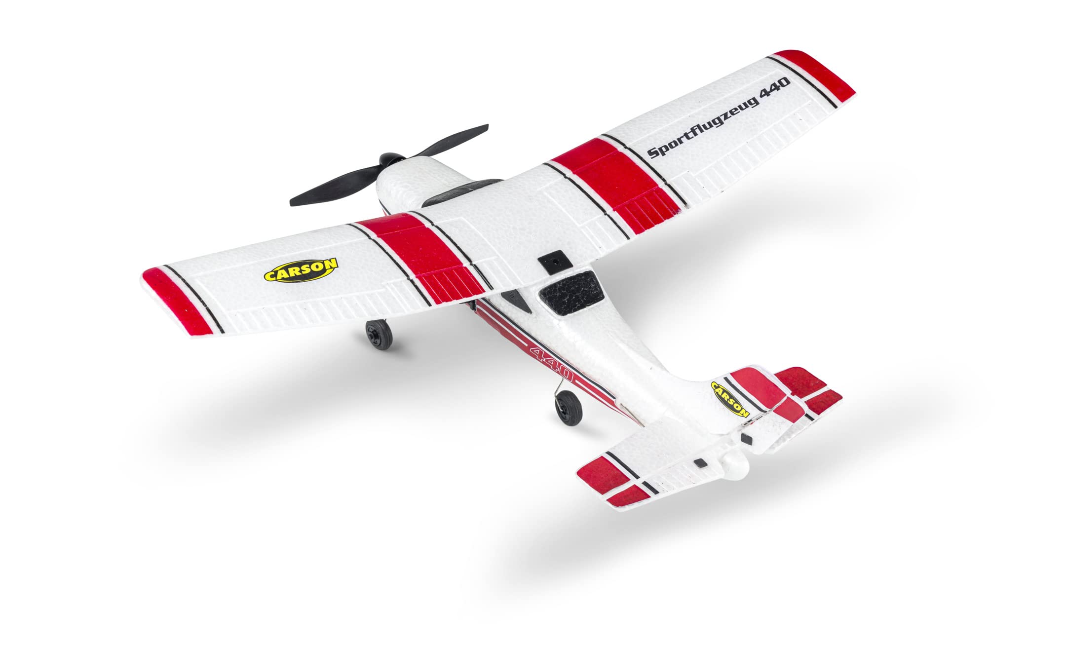 Carson 500505033 Aereo sportivo RC 2,4 GHz 100% RTR rosso - modellino di aereo telecomandato, aereo RC, robusto modello RTF (Ready to Fly) per principianti, incluse batterie e telecomando