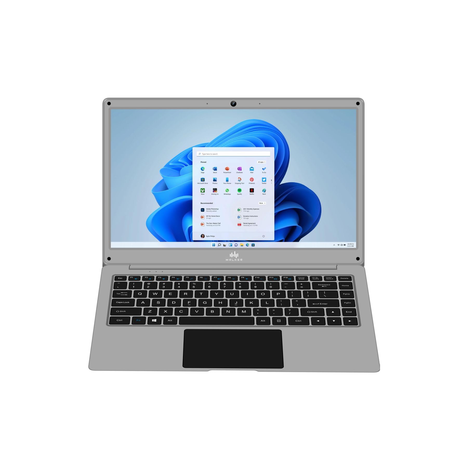 Walker Thin & Light Laptop, (4GB Ram,128GB SSD) |14.1 inch FHD IPS Display |1920 *1080 Resolution | Gemini Lake N4020 | UHD Graphics 600| Mini-HDMI| Bluetooth| Webcam | Windows 11 Home | Cloud Silver (B0CGVLLWT3) Amazon Price History, Amazon Price Tracker