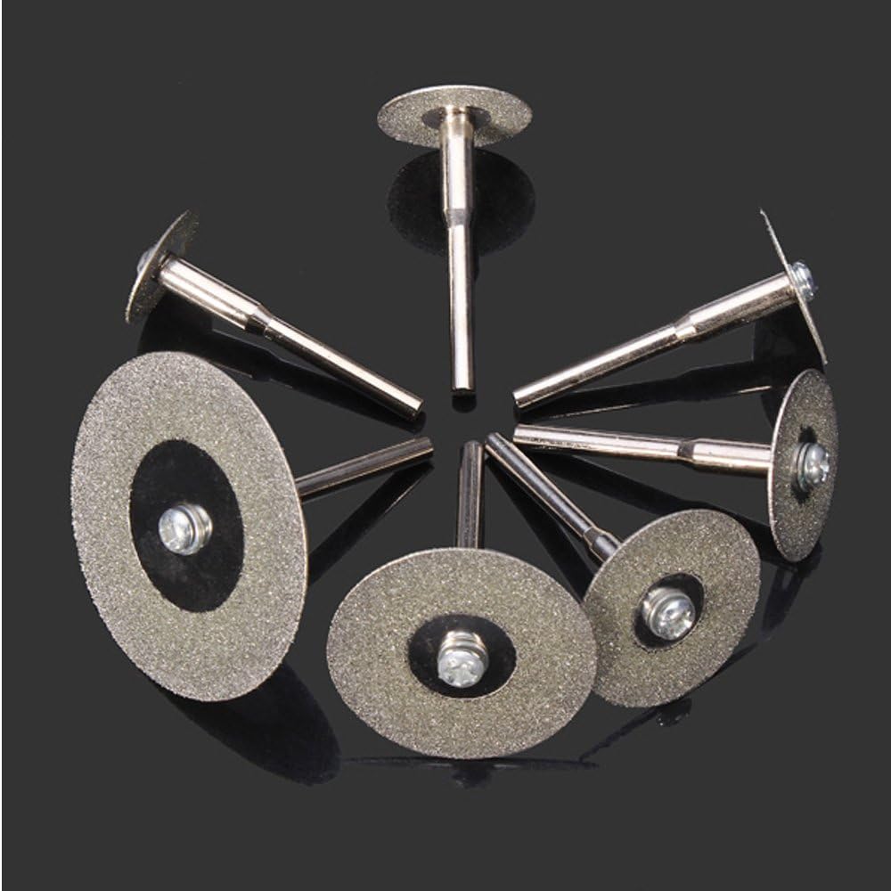 Diamond Cutting Wheel, Lukcase 10PCS 1/8" Diamond Cutting Discs Cut-off Wheel Blades Set For Dremel Rotary Tool