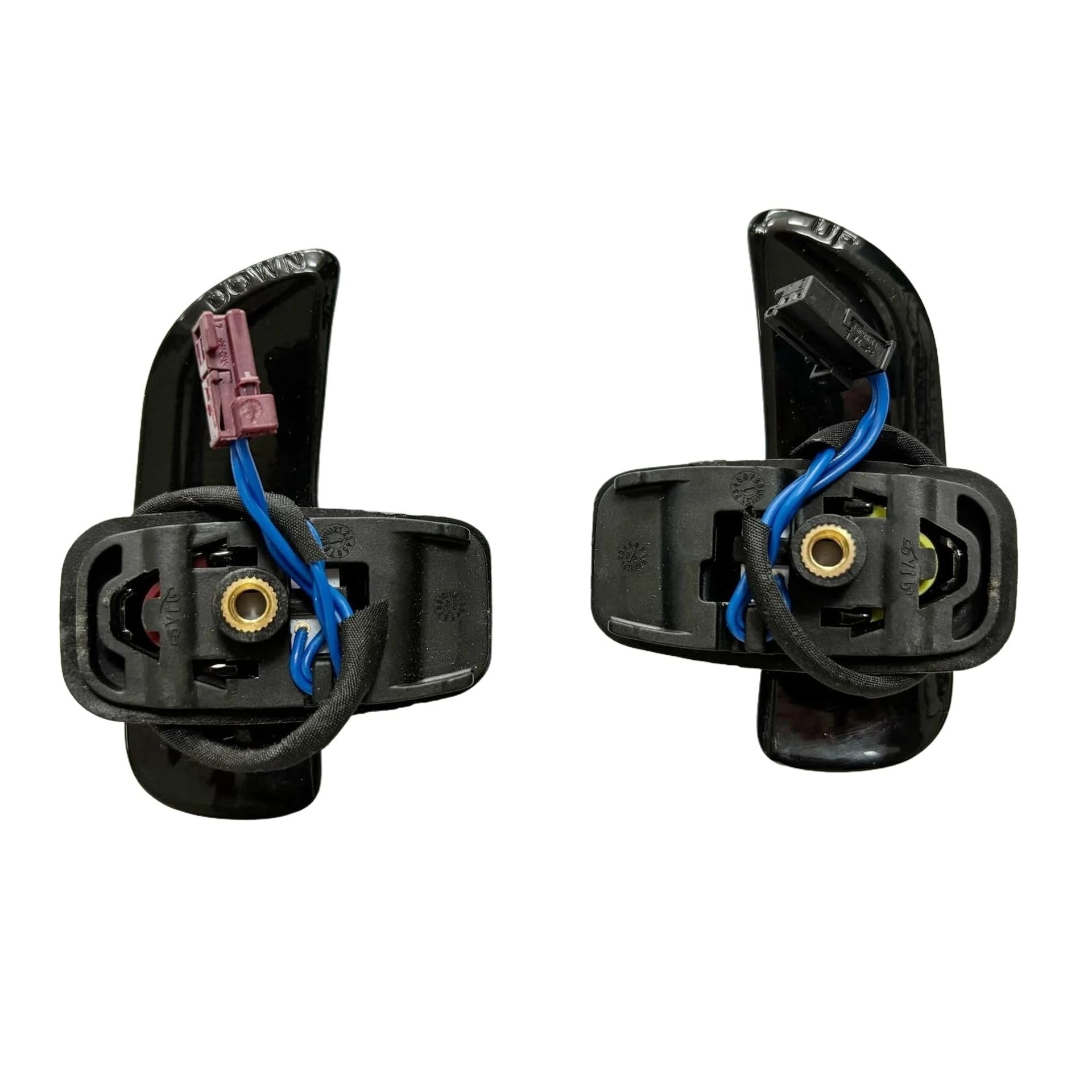 Xxiucj Car Paddle Shifter Extensions for AMG for A45 for CLA45 for GLA45 for C63 for S63 for W205 Steering Wheel Paddle Shifters Black/Silver(AMG Black)