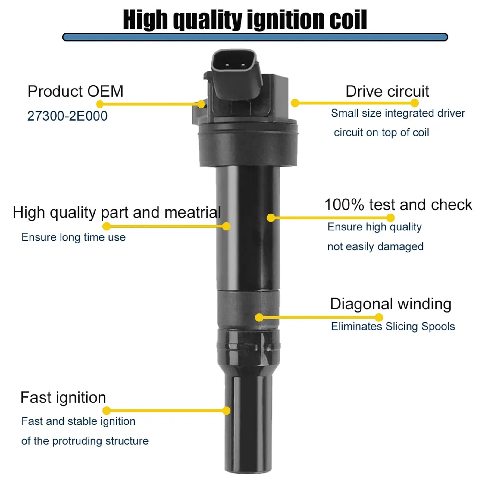 Lot Bobines D'allumage 4pcs 273002E000 Bobines D'allumage Pour Hyundai