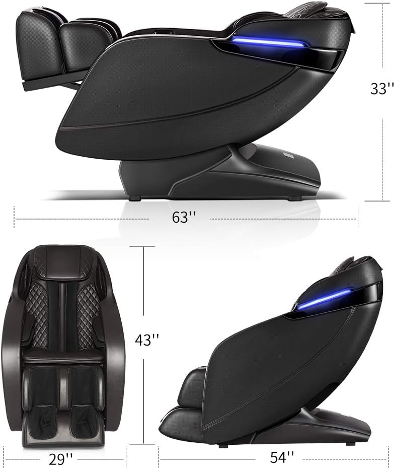 SGorri Massage Chair, Zero Gravity and Shiatsu Recliner with Bluetooth, LED, Hip Heating, Foot Massage and Air Pressure for Whole Family,SG-3101 : Beauty & Personal Care