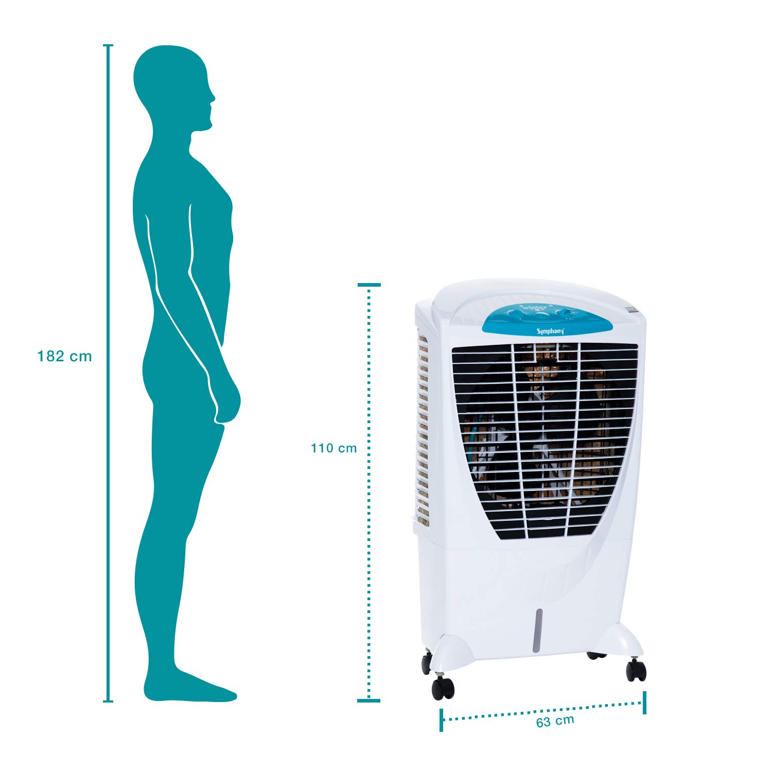 Symphony Air Cooler - 56L White -7