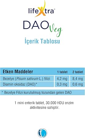 Lifextra Daoveg 30 Enteric Mini Tablets