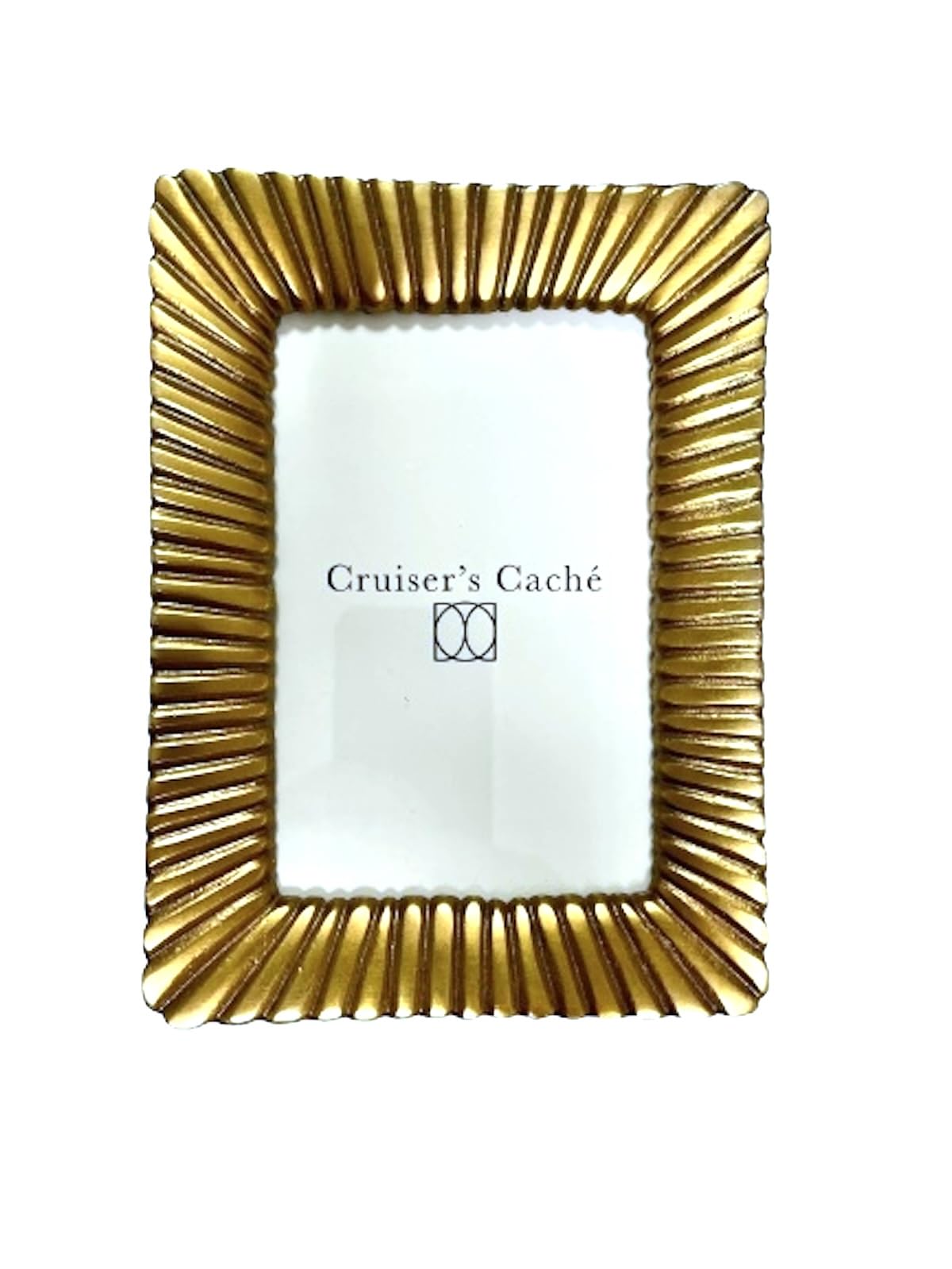 Cruiser’s Caché | Verona 4"x6" Picture Frame l Cast Aluminum | Gold Finish