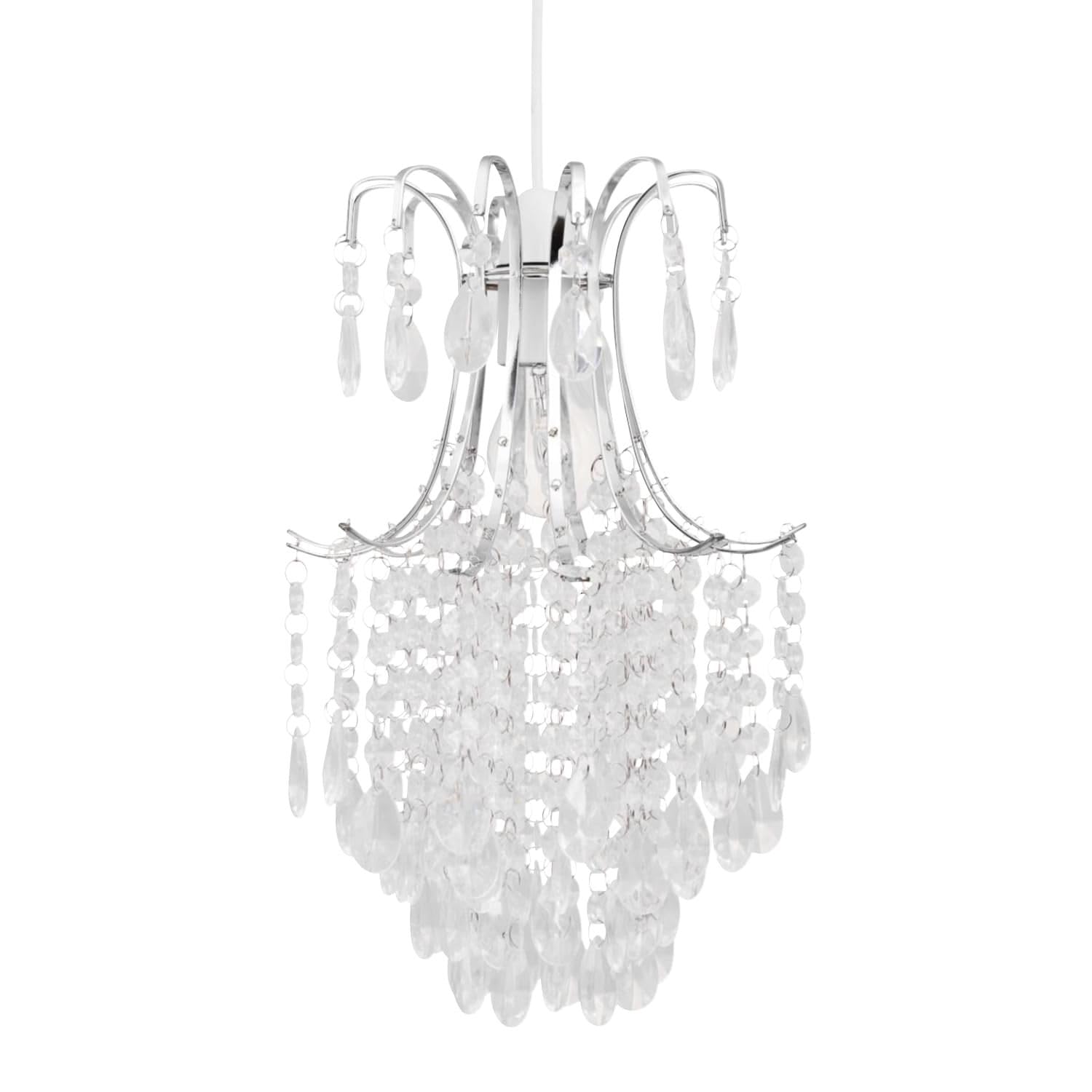 First Choice Lighting Chandelier Style Easy Fit Ceiling Light Shade from B&Q
