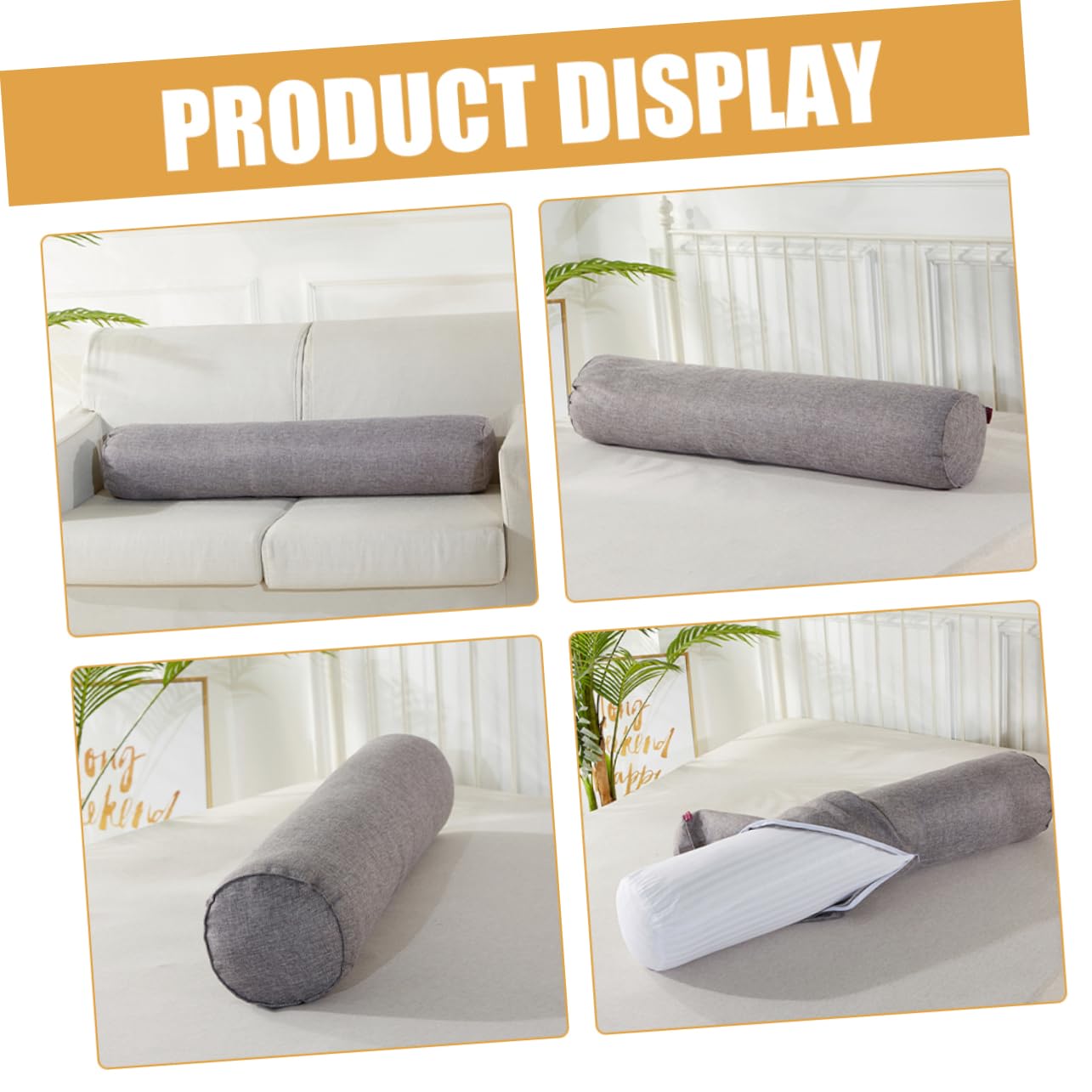 FOMIYES Ergonomic Massage Foot Pillow for Leg Support Comforting Under Knee Cushion for for Massage Tables and Home Use Grey Blend