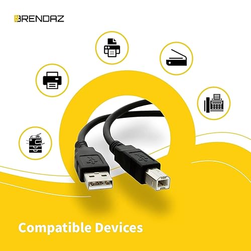 Miniatura 5 de BRENDAZ Cable USB de 10 pies compatible con micrófono USB Samson G-Track Pro y micrófono condensador USB C01U Pro (10 pies)