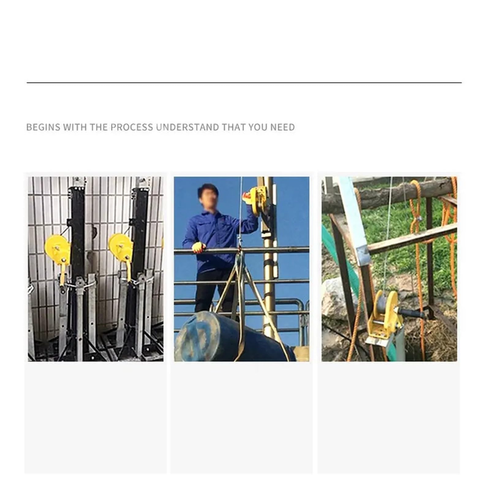 Handseilwinde, 1200-2600LBS Hochleistungs-Boots-LKW, selbstsichernde, nicht drehbare Drahtseil-Kabel-Ratschen-Handwinde(1200LBS 15Meters)