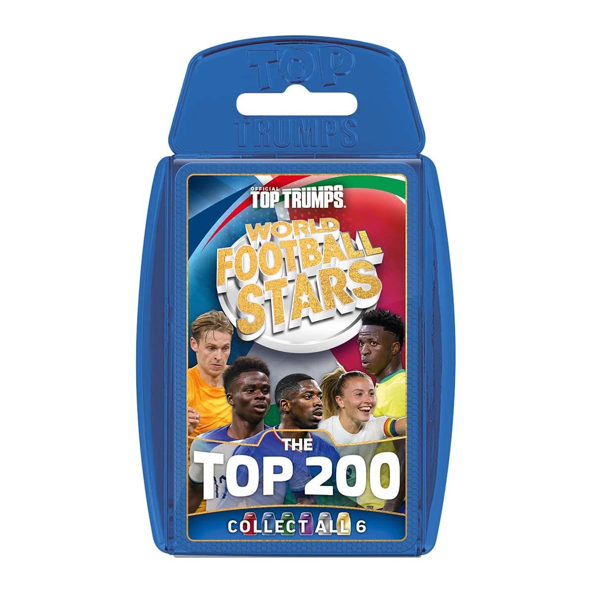 Top Trumps World Football Stars Top 200 Card Game – Chrome Blue Pack