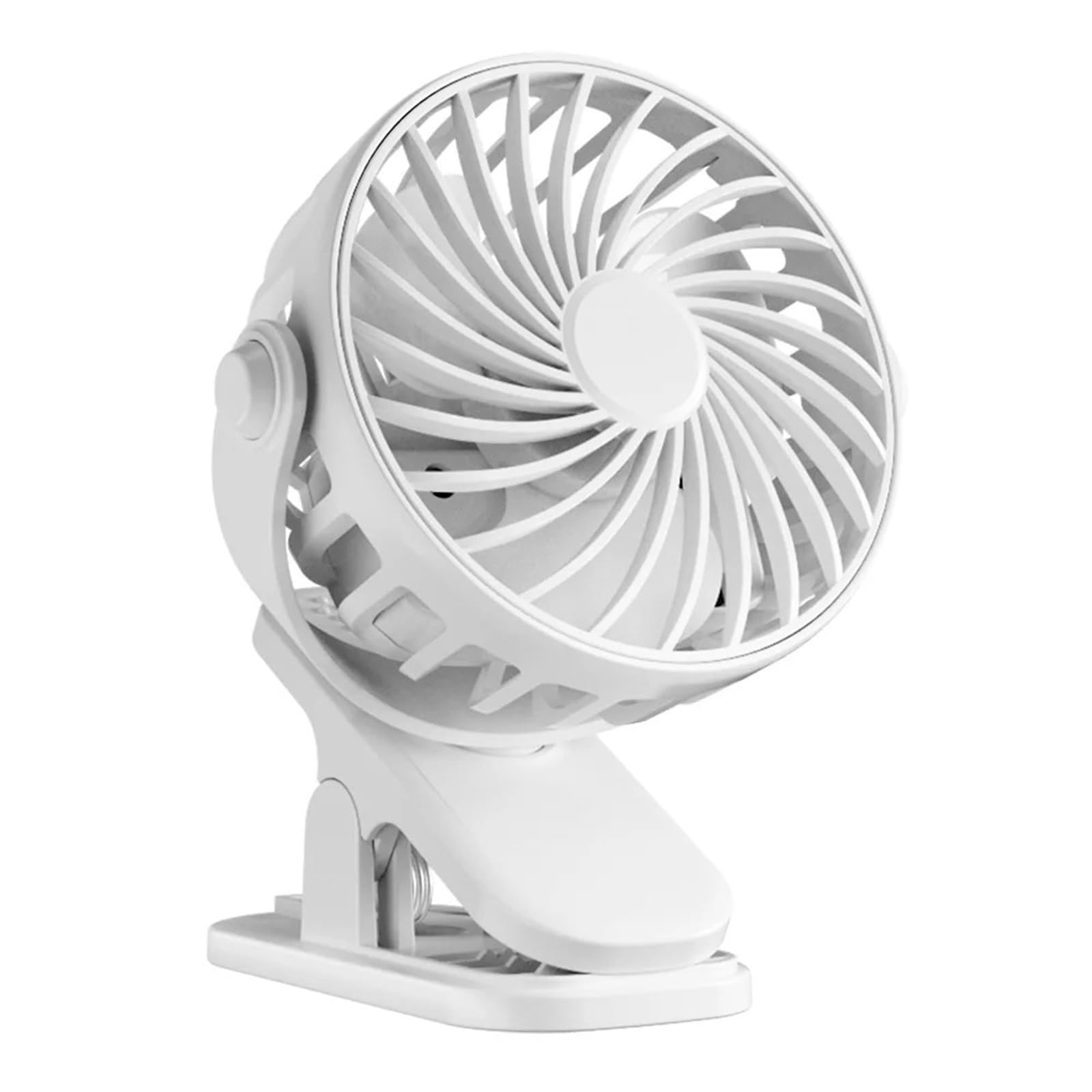 Mini ventilador portátil con clip y luz nocturna, ideal para refrescar tu oficina o dormitorio