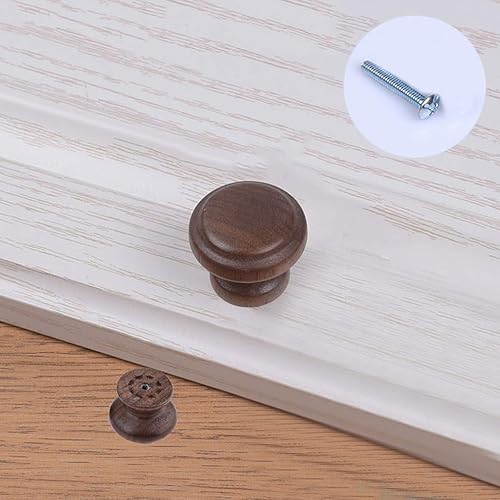 KDDEON Tiradores largos de madera maciza para puertas de armarios, muebles y cajones, tiradores para armarios de cocina, armarios de baño, pomos de