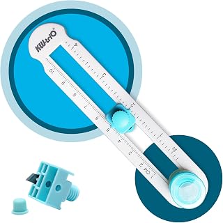 Cortador Circular De Papel,2-20 Cm Cortador De Papel Circular,Cortador De Círculos De Papel,Cortador De Círculos Portátil Para Papel De Impresión,Papel Laminado,Papel Kraft,Diámetro Ajustable