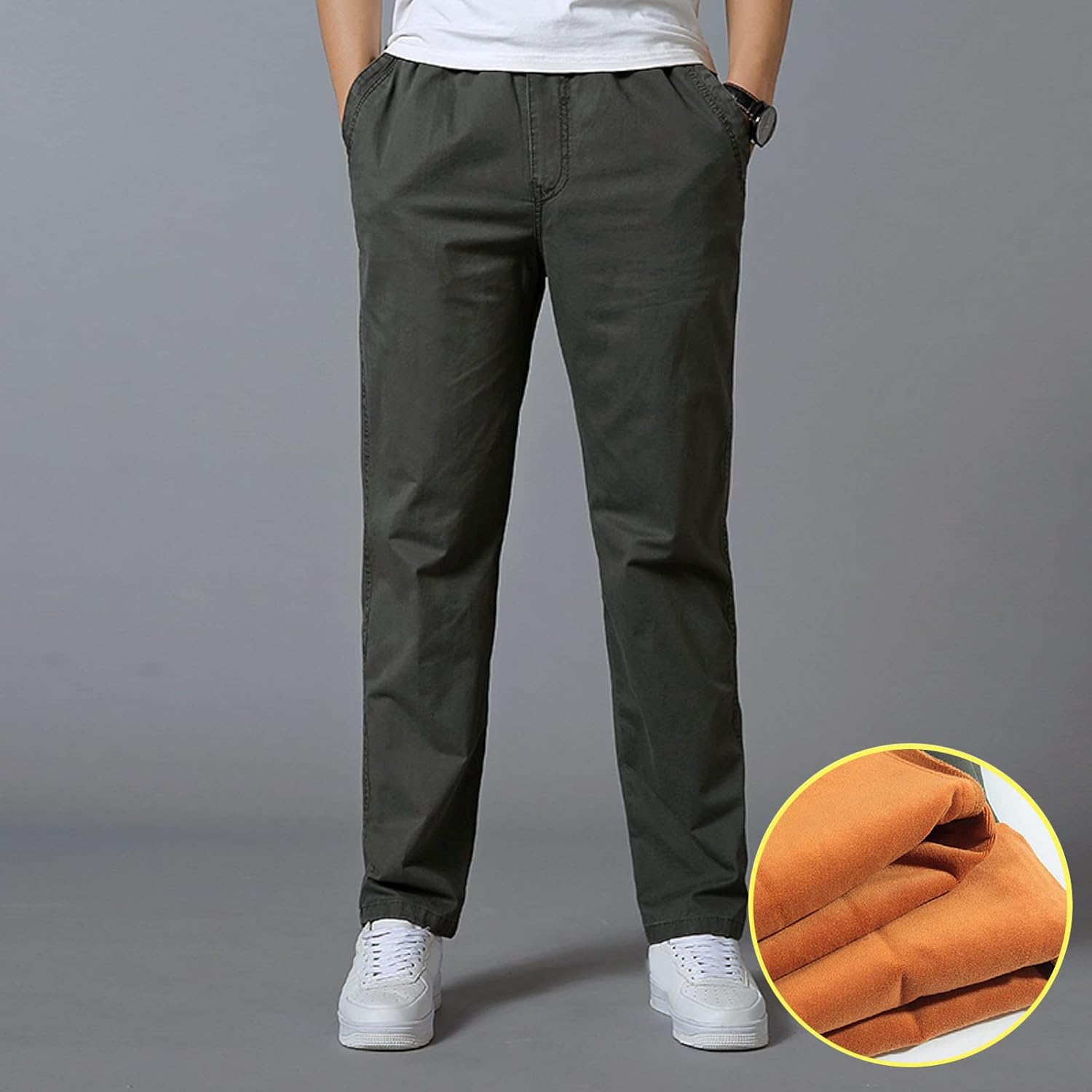 メンズ ファッション カジュアル ルーズ コットン プラス サイズ レースアップ ウォーム パンツ全体を維持するために提供2992