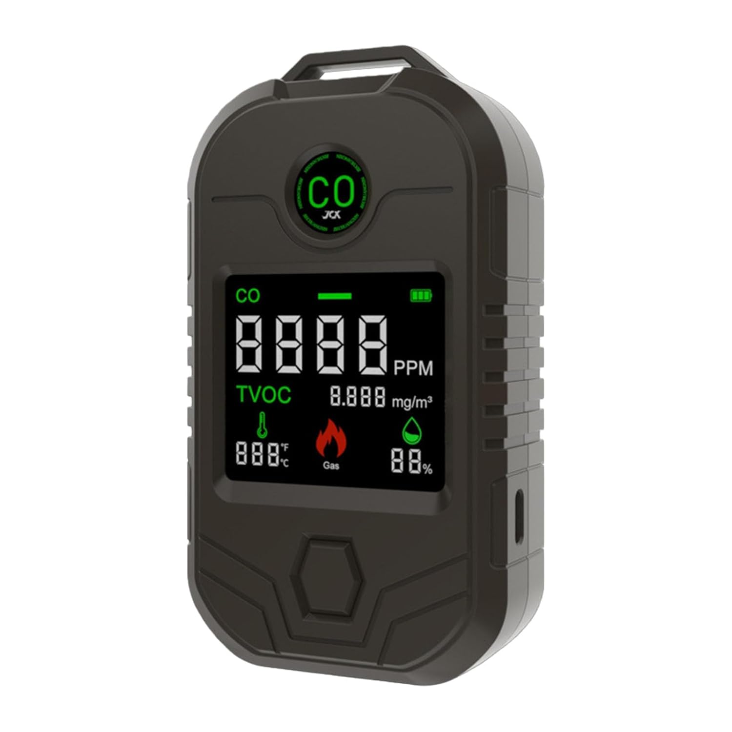 Portable with Temperature Humidity Sensors and Alarm for Home Use Air Detectors