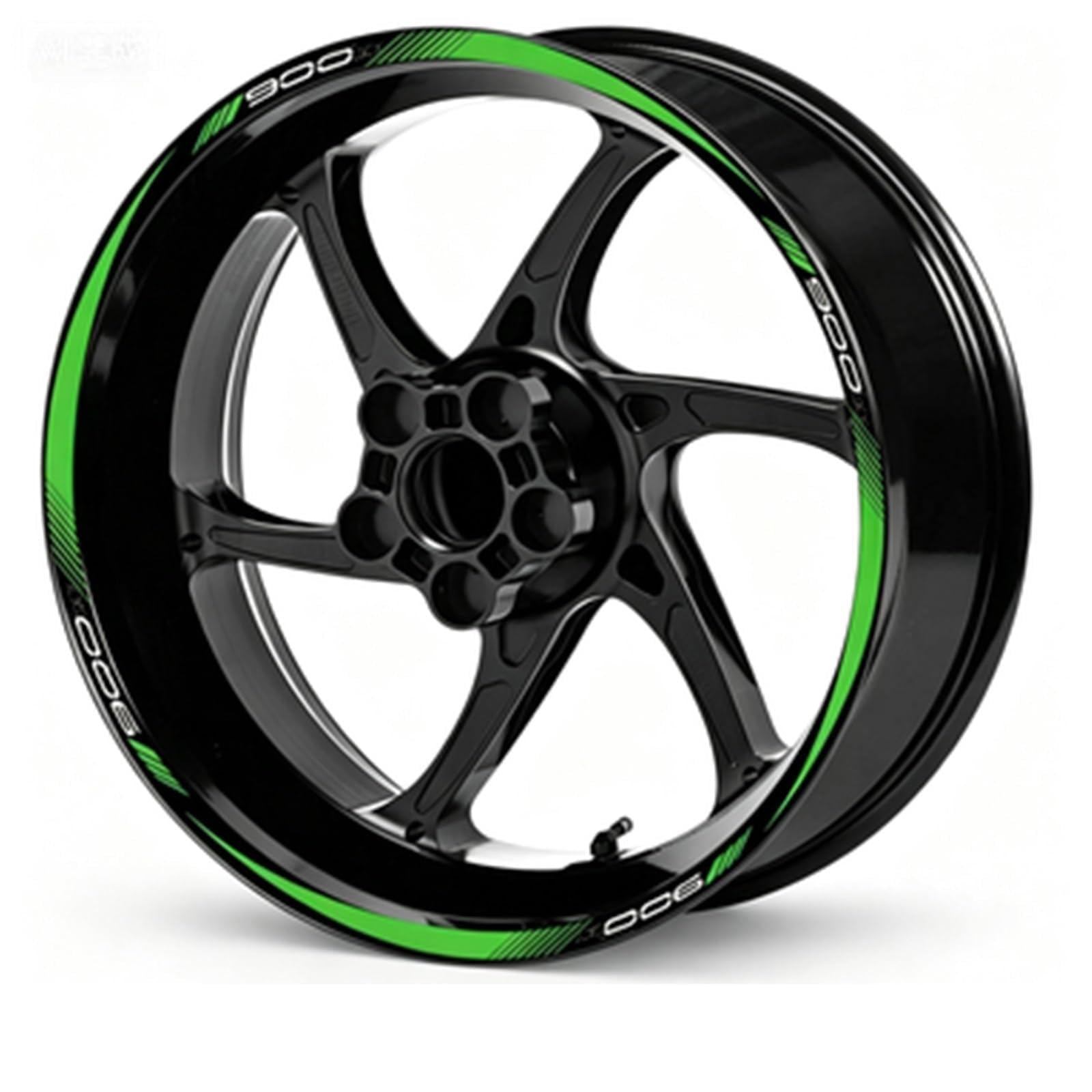 Motorcycle Wheel Rim Stickers Reflective Hub Stripe Tape Decals Waterproof for Kawasaki for Z900 for Z 900(Color2)