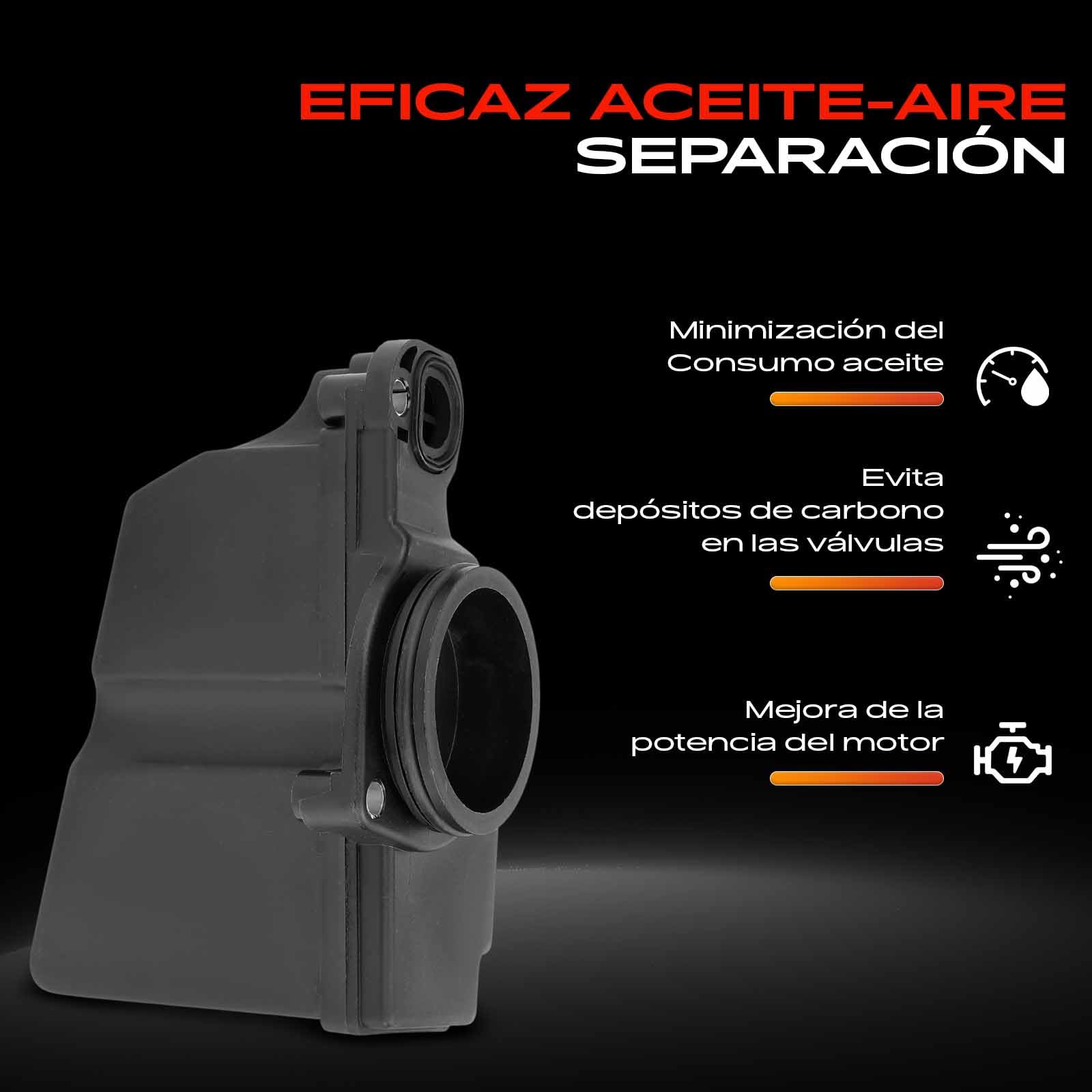 Frankberg 2x Separador de aceite Manguera de Válvulaación Compatible con Arosa 6H1 Leon 1M1 Fabia I 6Y2 B.o.r.a 1J2 Golf IV 1J1 L.u.p.o 6E1 6X1 Polo 6N1 6N2 9A 9N Replace# 036103464G