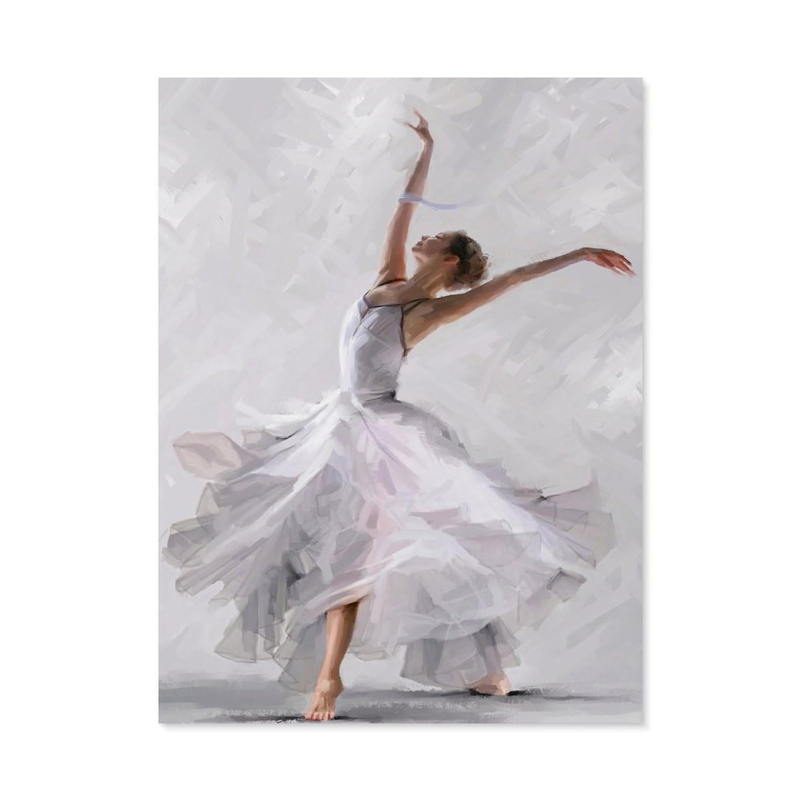 Beayodkp A20 Paint By Numbers For Adults，Ballet Dancer，Diy Oil Painting Paint By Number Kits Linen Canvas Wall Art House Decor(40X50cm) 15.7X19.6 Inches-I94
