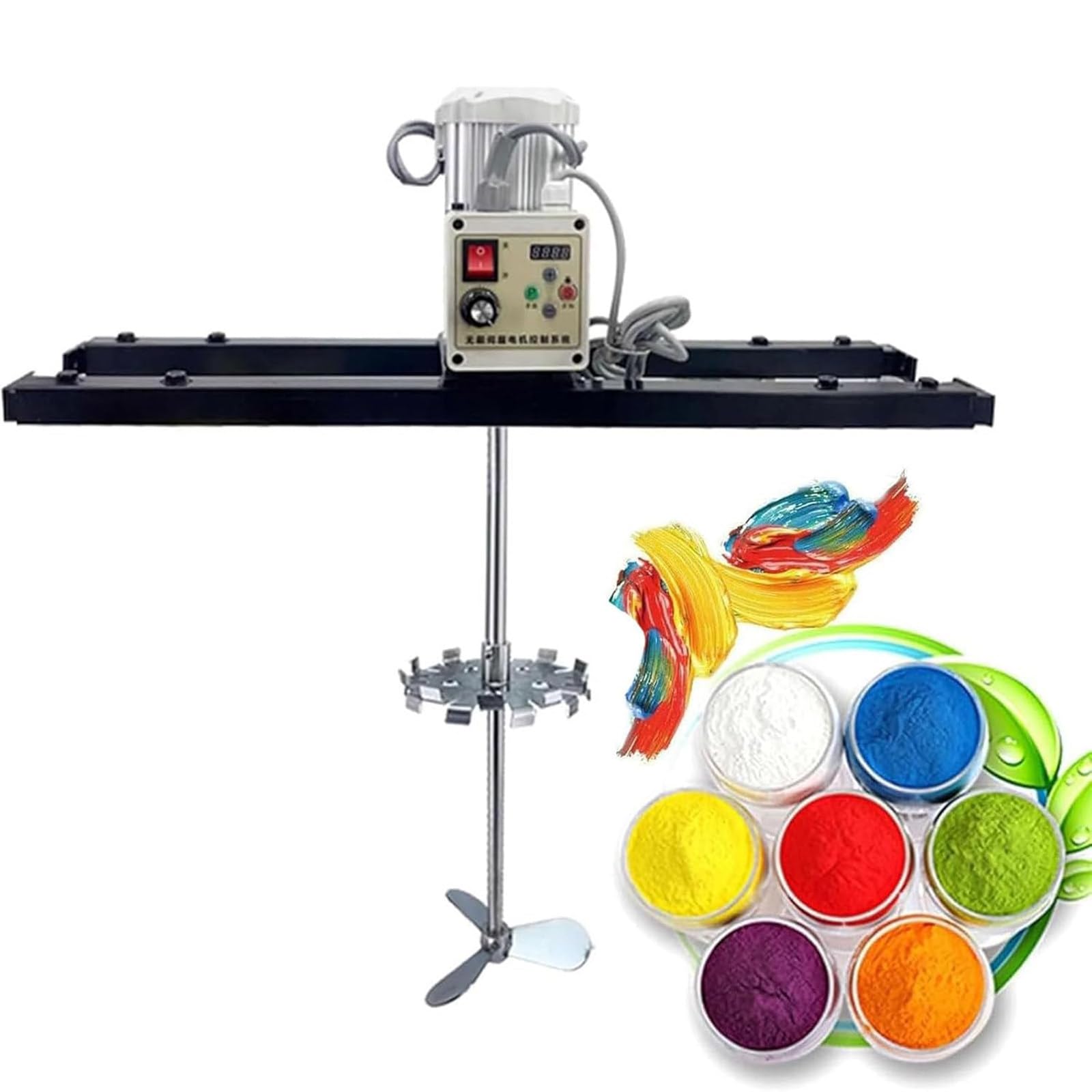 HajMyrdonyx 265 Gallon Tote Mixer Agitator, 304 Stainless Folding Propeller, Electric Tank Blender Machine, Variable Speed 200-3000 RPM For IBC Tote Mixer And Industrial Liquids D