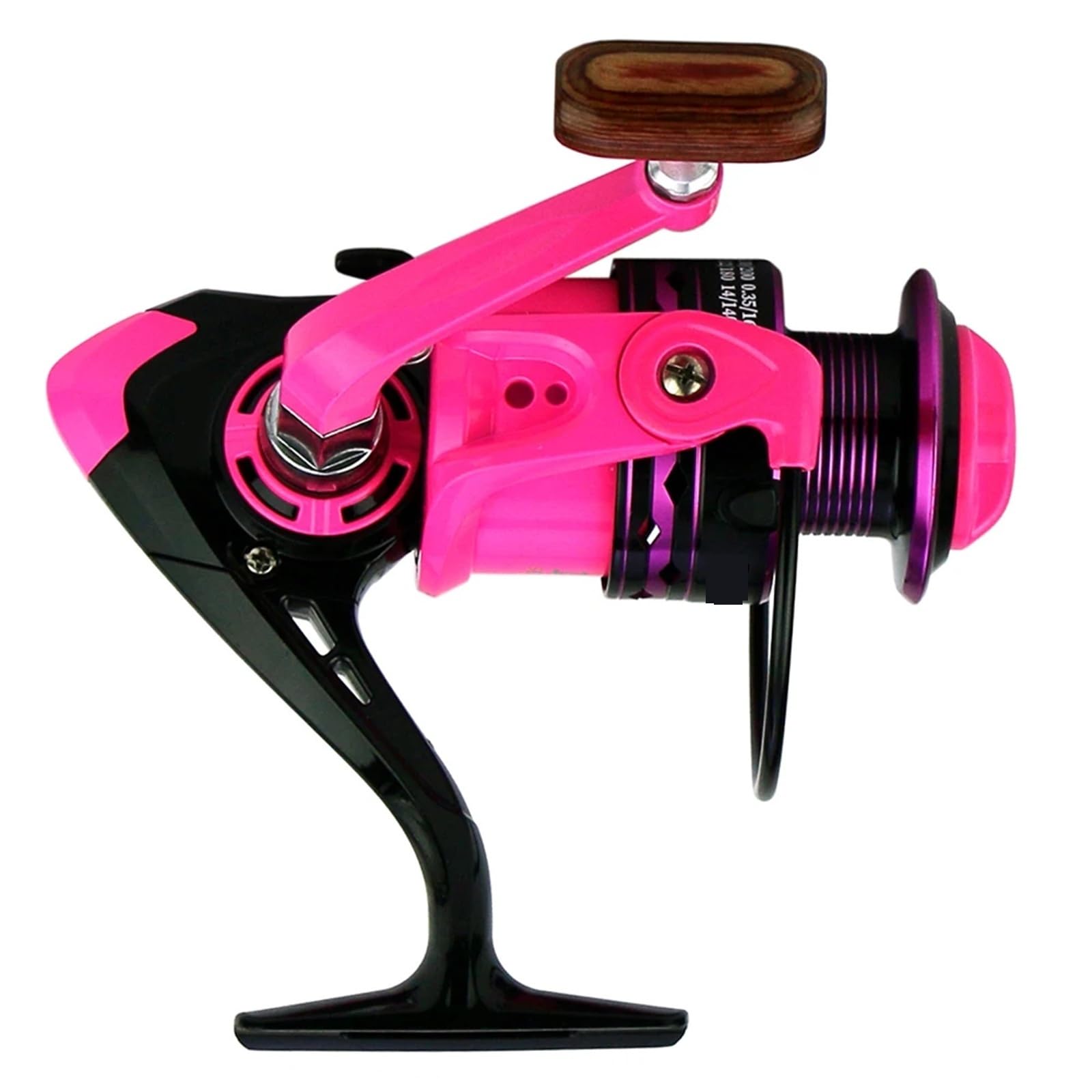 Pink Spinning Reel 2000-7000 5.2:1 Metal Spool Freshwater Saltwater