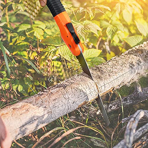 Folding Pruning Saw Multifunctional Mini Hand Saw Portable Camping Tree Saw with Secure Lock~ - Afbeelding 6
