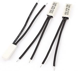 Aexit 3 Pcs Control electrical KSD9700 105 Celsius Normal Close Bimetal Thermostat Temperature Switch